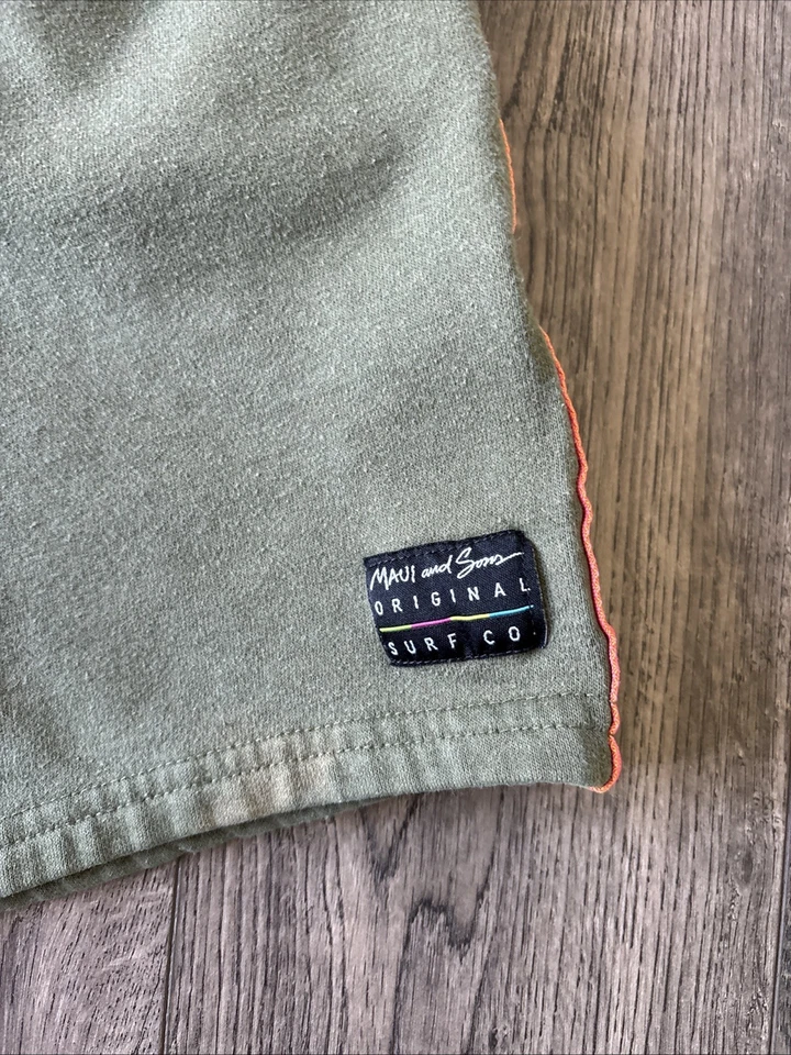 Pantalones Cortos de Salón Maui & Sons Jersey Verde Polar Hombre Talla S Foto 3 de 4