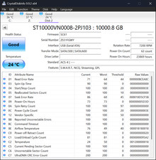 Seagate IronWolf 10TB NAS Internal HDD CMR 3.5in SATA 7200 RPM (ST10000VN0008)