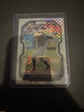 2021 Panini Prizm - Zach Plesac #42 Power Plaid Prizm /75