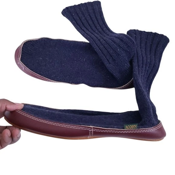 Calcetines deportivos unisex de lana y cuero bellota talla M Foto 3 de 4