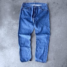 Vintage 70s Levi's 501 Denim Jeans Button Fly Dark Wash 38 x 30 USA