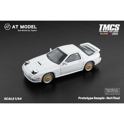 PGM RX7 1/64 白 1/64 PGM Mazda RX-7 RX7 (White) Diecast Car Model - LIVECARMODEL.com