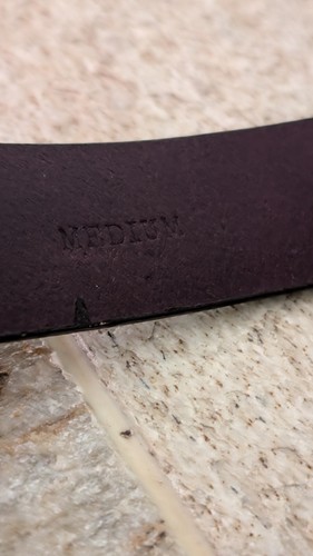 Calvin Klein Italian Sattel Leder Gürtel Damen Gr. Medium 1 1/4" W #641007 - Bild 2 von 10