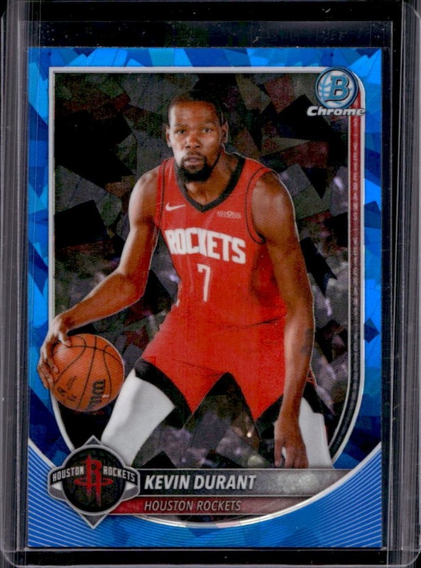 2025 Bowman Sapphire Kevin Durant Chrome #BCV-125 Rockets