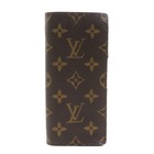 Auth LOUIS VUITTON glasses case Brown Monogram canvas r11319a