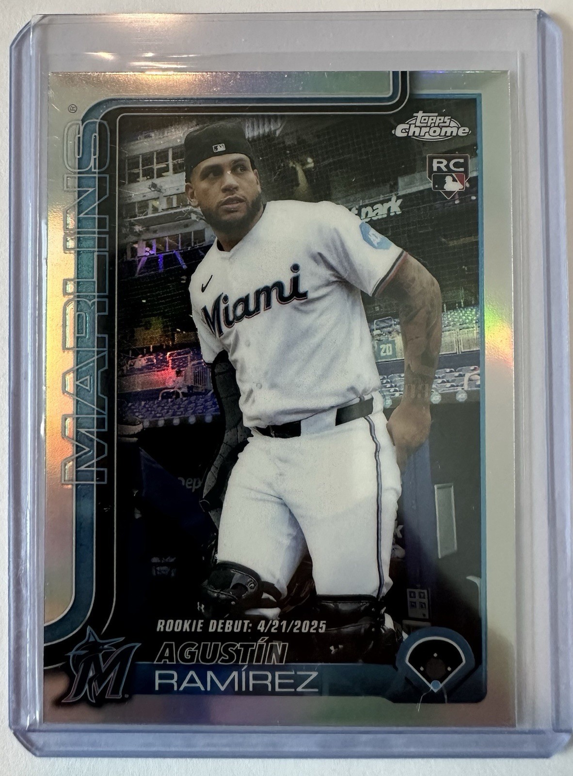 2025 Topps Chrome Update - #USC38 Agustin Ramirez RC Debut Refractor