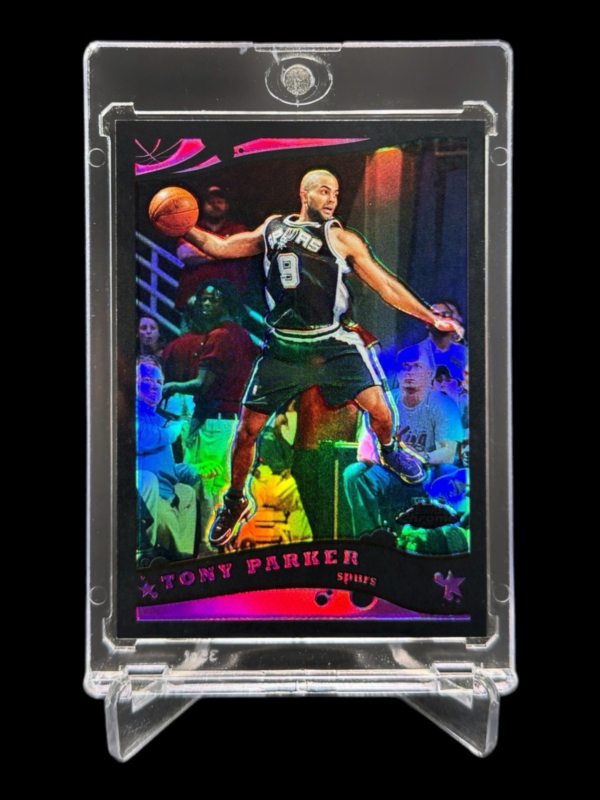 2005/06 Topps Chrome TONY PARKER /399 BLACK REFRACTOR SSP VAROATION HOLO🔥RARE🔥