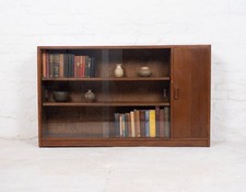 Vintage Phoenix Gallery Solid Oak Bookcase Cabinet - *FREE UK DELIVERY