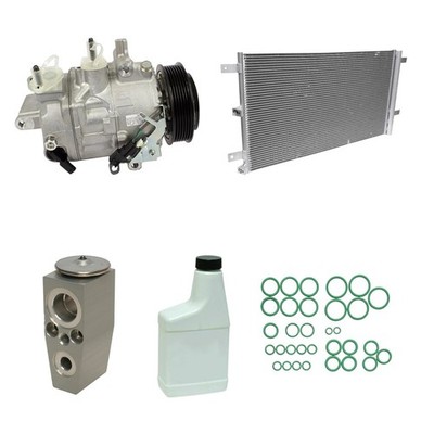 AC Compressor & Condenser Kit Fits Ford F-150  18-20 V6 2.7L OEM 7SAS17C KTC7390