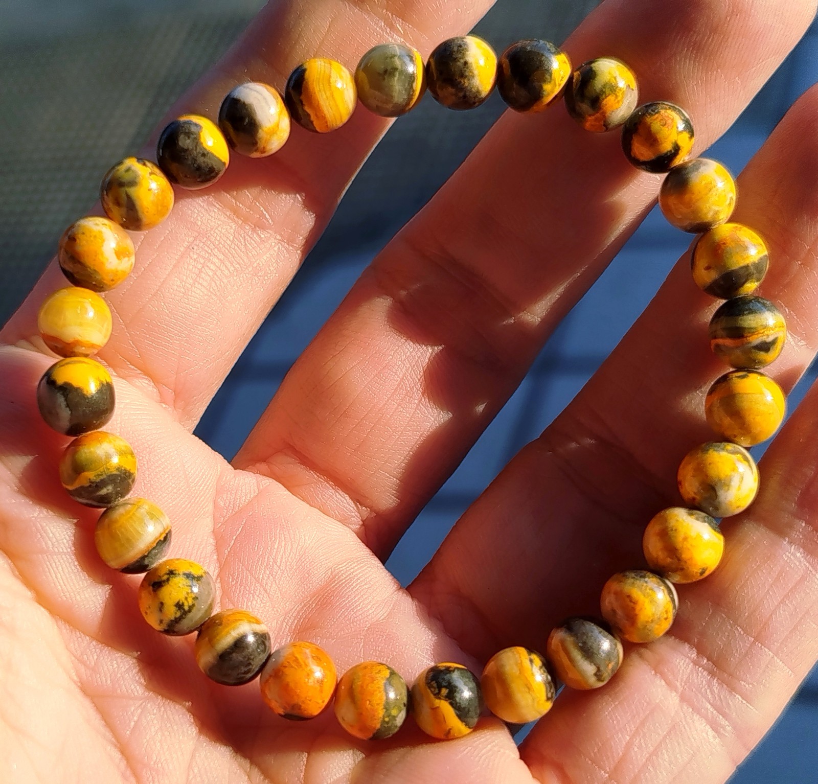 Jaspe Bourdon Rare : Bracelet en Pierres Naturelles 7mm d'une Qualité Exceptionnelle