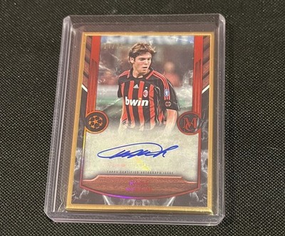 KAKA 2022 TOPPS MUSEUM UCL #FA-KA GOLD GOLD FRAME AUTO RUBY /25 AC MILAN