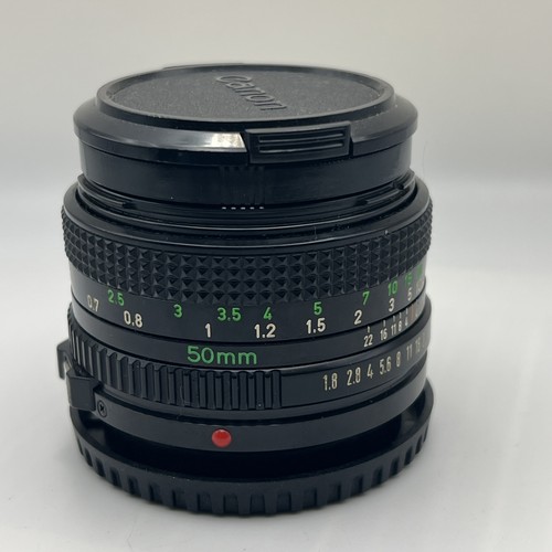Single Canon Lens FD 50mm 1:1.8 Kameraobjektiv Made in Japan mit Endkappen