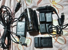 Panasonic HDC-TM70 Black Camcorder with 4 Batteries  Charger Used Video Camera
