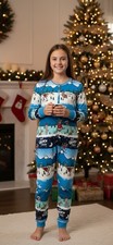 Justice Sleep X The Grinch Snow Scene Fairisle Snap Front 1 Pc Pajamas 12/14 L
