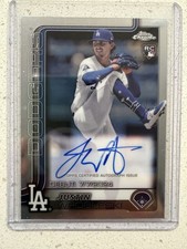Topps 2025 Chrome Update Justin Wrobleski RC Autograph #CRDA-JW Dodgers