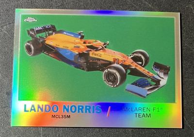 Lando Norris T61-LN McLaren - 2021 Topps Chrome Formula 1 F1 Card - CLEAN NM