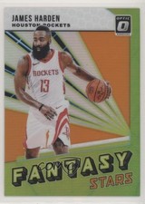 2018 Panini Donruss Optic Fantasy Stars Orange Prizm 12/39 James Harden #3 7ka