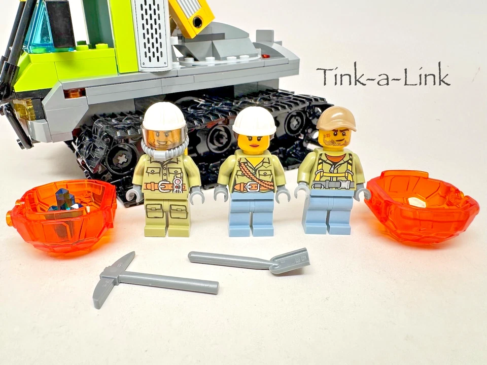 LEGO 60122 Volcano Crawler and Vehicle City Set Missing #1 Manual some stickers - Image 3 of 4