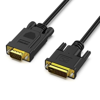 DVI-D zu VGA Adapterkabel 1,8M, 1080p HD-Auflösung, PC-Grafik bis 1920x1200