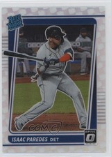 2021 Panini Donruss Optic Rated Rookie Crisis Prizm Isaac Paredes #77 9v7