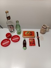Lot different Coca Cola items Old Rattlesnake Beer Bottle & Stein