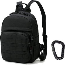 Mini Tactical Backpack, 6L Small Sling Backpacks Shoulder Bag For Running Tra...