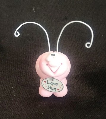 Handmade  Polymer Clay Love Bug Valentine Decor