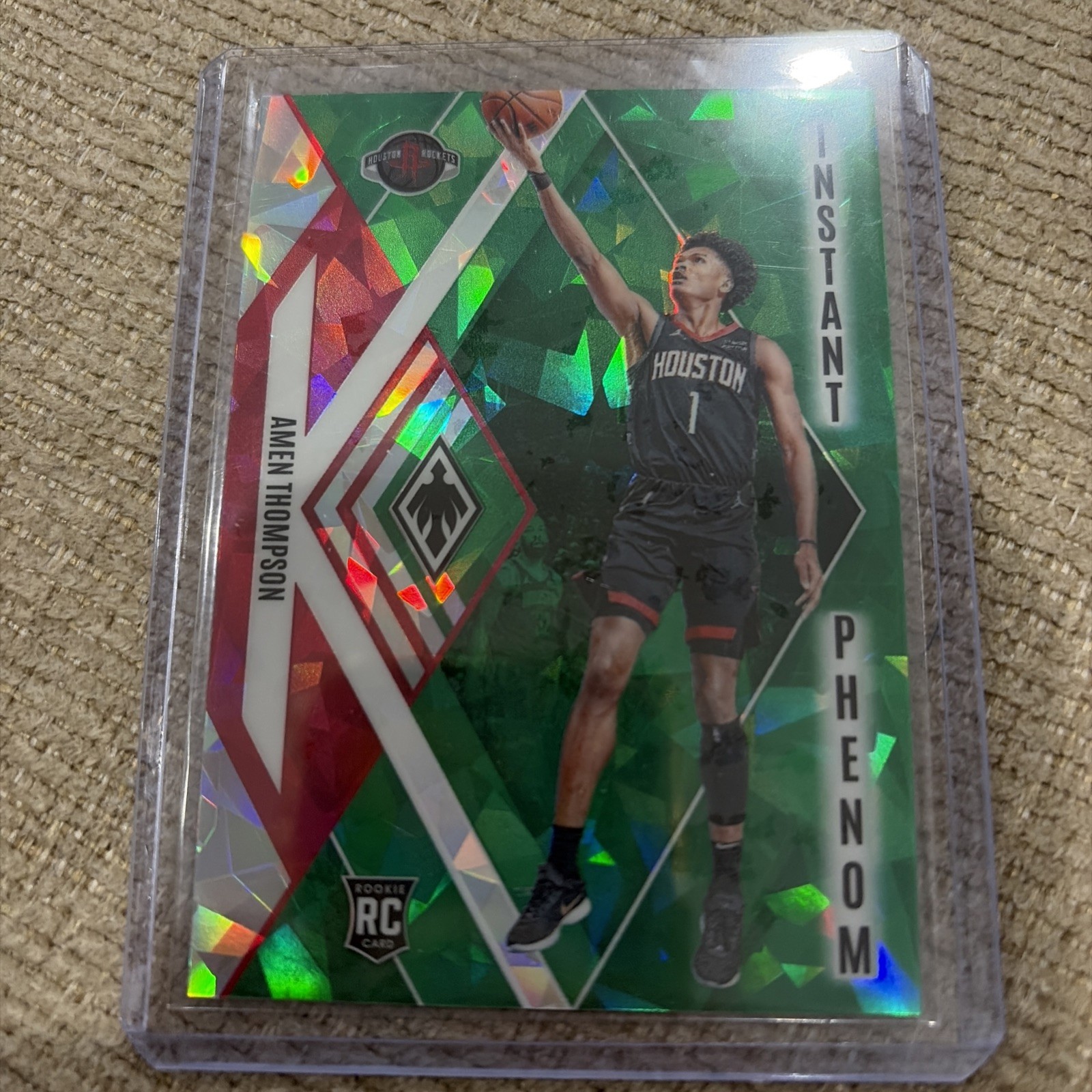 2023-24 Panini Phoenix - Instant Phenom Amen Thompson #22 Green Ice /149 (RC)