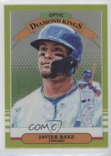2019 Panini Donruss Optic Diamond Kings Lime Green Prizm Javier Baez #22 1hs9