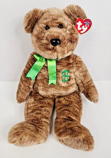 12” TY Beanie Baby Buddy Brown Billionaire Teddy Bear Plush With Embroidered $