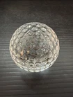 WATERFORD Solid Crystal GOLF BALL PAPERWEIGHT 2 3/4" Dimpled Vintage