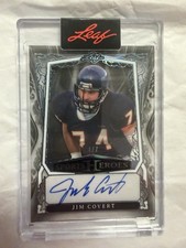 💥2025 Leaf Metal Sports Heroes JIM COVERT Encased Teal Acetate Auto #d 1/7 SSP