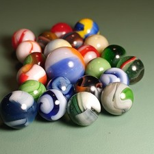 23 Vintage Collectible Marbles