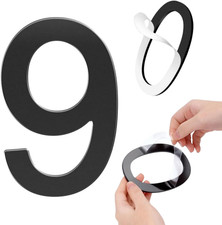 Self-adhesive 6 Inch House Numbers Acrylic House Number Modern House Numbers Bla