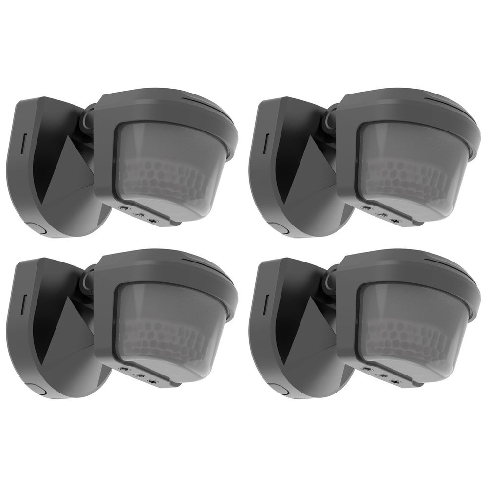 4 x Timeguard SLB2301 Outdoor PIR Movement Sensors 2kW (Black)