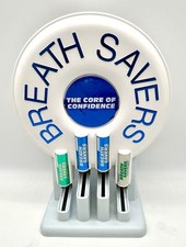 Vintage Breath Savers 16 Inch Tall Store Display Stand Mints Round Design