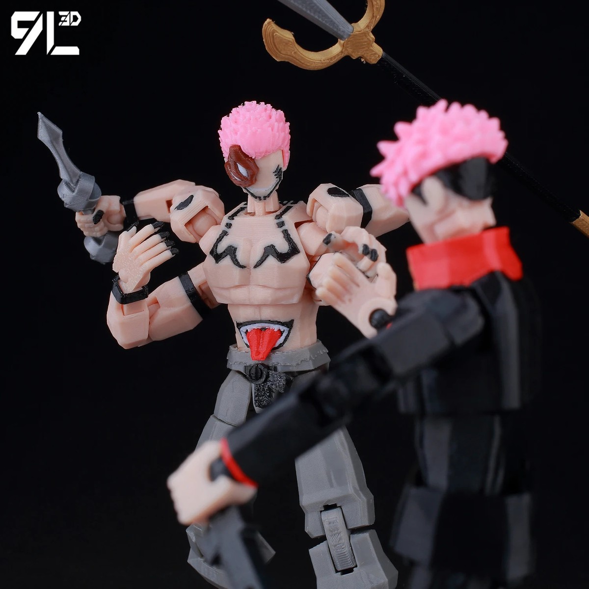 9L3D T13 Jujutsu Kaisen Sukuna Yuji 1/12 LUCKY13 Cursed King