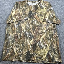 Red Head T-Shirt Mens Size 4XLT Camo Marsh Short Sleeve Crew Neck Outdoor Tee
