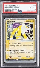 2004 POKEMON EX TEAM MAGMA VS TEAM AQUA #92 RAIKOU EX-HOLO PSA 8 on eBay