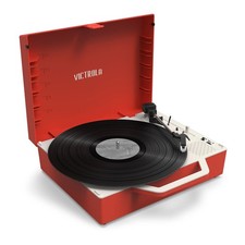 Victrola Re-Spin Sustainable Bluetooth Suitcase Record Player - Red
