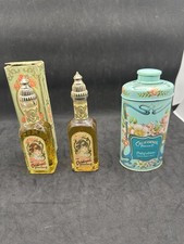 Avon California Perfume Co Bottles w/ Box 1977 Trailing Arbutus Talc Tin Lot