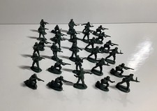 Vintage Plastic Army Men - Lot of 30 - Various Poses - Black - Made in Hong Kong
