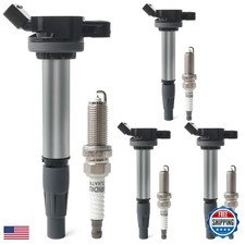 Set of 4 Ignition Coil Pack Iridium Spark Plugs for 1.8L Toyota Corolla