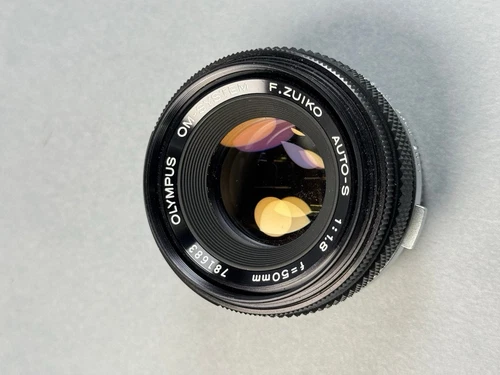 Olympus OM-System F.Zuiko Auto-S 50mm f/1.8 Manual Lens – Japan – Clean Glass
