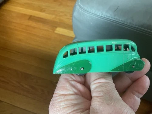 VTG 1940s DINKY 29B Aqua Green Streamlined Art Deco Holland Coachcraft Bus 🚎