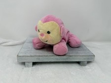 Pink MONKEY Rattle 6" Plush Toy by Fisher Price w/ Crinkle Sound