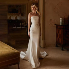 Sweetheart With Lace Appliques Wedding Dress Removable Sleeve A-Line Front Split