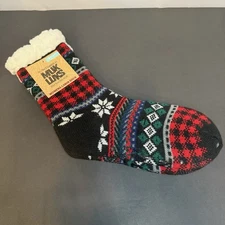 Muk Luks Women's Xmas Fuzzy Socks(snag Shown In Picture) New With Tags