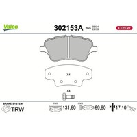 Valeo 302153A Bremsbelagsatz FüR Ford Tourneo Courier B460 Fiesta B MAX CB1 CCN