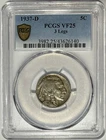 1937 D 3-LEGGED Buffalo Nickel 5c PCGS VF25 ‼️KEY VARIETY - LOOKS GREAT‼️
